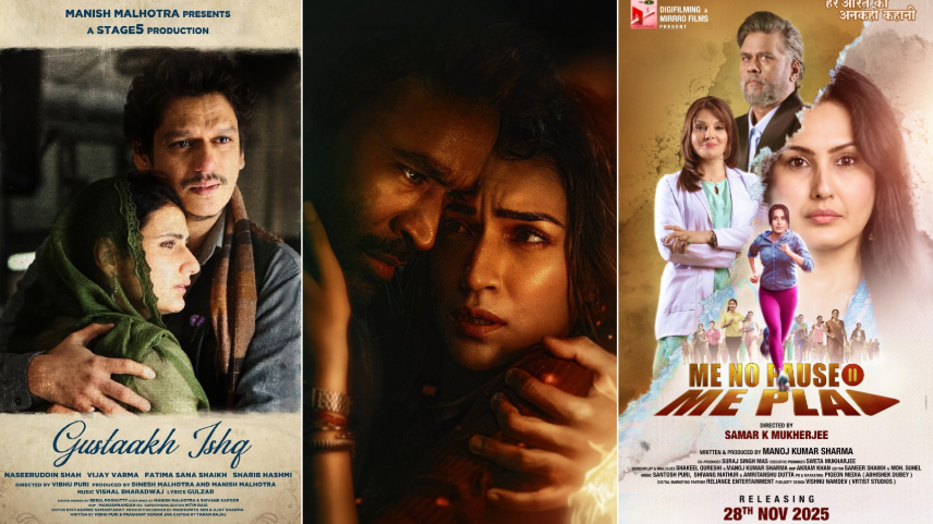 Movies Releasing This Week: Dhanush's Tere Ishk Mein, Vijay Varma's Gustaakh Ishq or Bengali thriller Danab - Which one is your weekend pick?