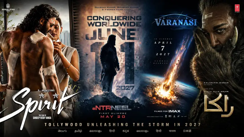 Tollywood Brewing Up For Worldwide Box Office Storm In 2027 With Spirit, Varanasi, Dragon, and Raaka