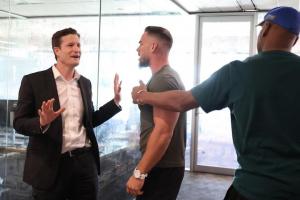 Austin Theory Threatens To 'Smack The S...Out Of 'The West Australian’s Anthony De Ceglie At The Newspaper’s Offices