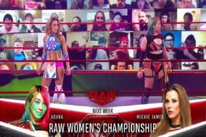Asuka Vs. Mickie James For Raw Women's Championship Match Announced For Next Week's Raw