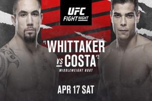 UFC Fight Night: Whittaker Vs. Costa Fight Card, Prediction, Date & Location, Odds, Poster, Start Time