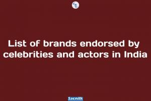 List of brands endorsed by celebrities and actors in India
