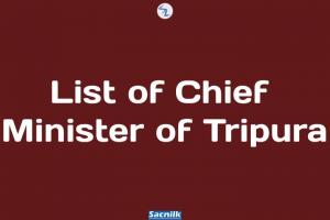 List of Chief Minister of Tripura