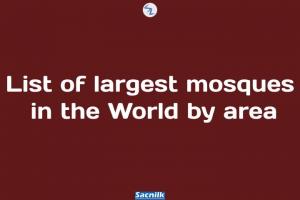 List of largest mosques in the World by area