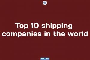 Top 10 shipping companies in the world.