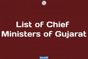 List of Chief Ministers of Gujarat