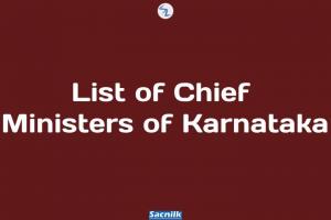 List of Chief Ministers of Karnataka