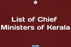 List of Chief Ministers of Kerala