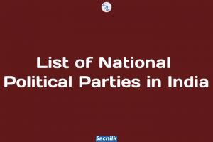 List of National Political Parties in India