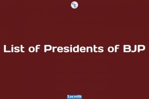 List of Presidents of BJP