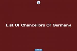 List Of Chancellors Of Germany