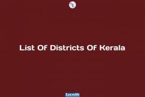 List Of Districts Of Kerala