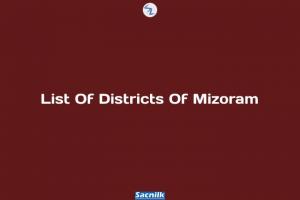 List Of Districts Of Mizoram