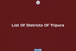 List Of Districts Of Tripura