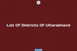 List Of Districts Of Uttarakhand