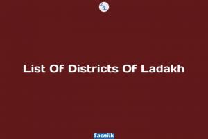 List Of Districts Of Ladakh