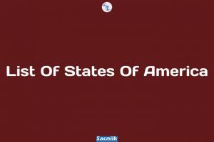 List Of States Of America