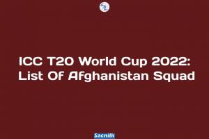 ICC T20 World Cup 2022: List Of Afghanistan Squad