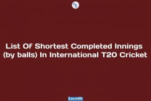 List Of Shortest Completed Innings (by balls) In International T20 Cricket