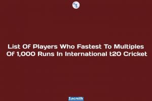 List Of Players Who Fastest To Multiples Of 1,000 Runs In International t20 Cricket