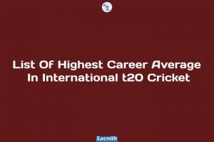 List Of Highest Career Average In International t20 Cricket