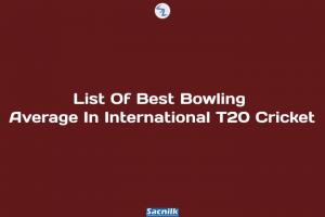 List Of Best Bowling Average In International T20 Cricket