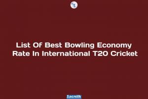 List Of Best Bowling Economy Rate In International T20 Cricket