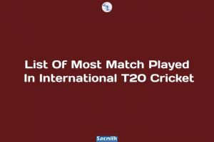 List Of Most Match Played In International T20 Cricket