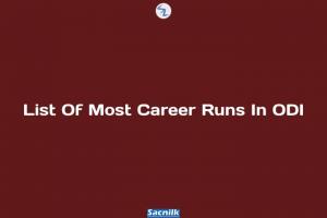 List Of Most Career Runs In ODI