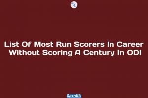List Of Most Run Scorers In Career Without Scoring A Century In ODI
