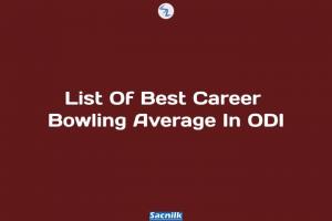 List Of Best Career Bowling Average In ODI