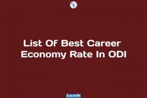 List Of Best Career Economy Rate In ODI