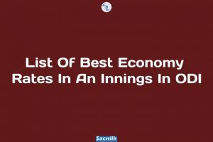 List Of Best Economy Rates In An Innings In ODI