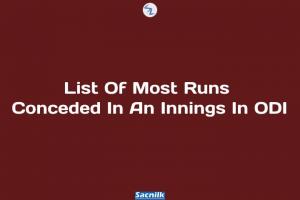 List Of Most Runs Conceded In An Innings In ODI