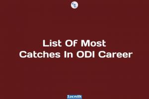 List Of Most Catches In ODI Career