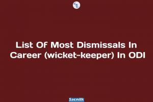 List Of Most Dismissals In Career (wicket-keeper) In ODI