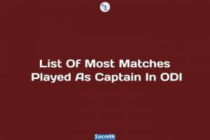 List Of Most Matches Played As Captain In ODI