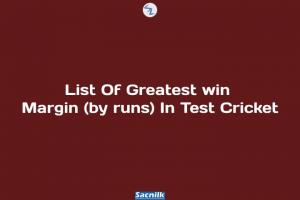 List Of Greatest win Margin (by runs) In Test Cricket