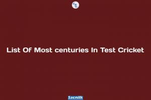 List Of Most centuries In Test Cricket