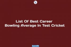 List Of Best Career Bowling Average In Test Cricket