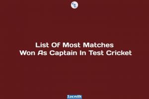 List Of Most Matches Won As Captain In Test Cricket