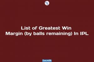 List of Greatest Win Margin (by balls remaining) In IPL
