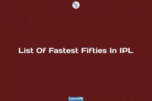 List Of Fastest Fifties In IPL