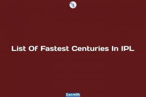 List Of Fastest Centuries In IPL