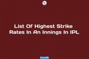 List Of Highest Strike Rates In An Innings In IPL
