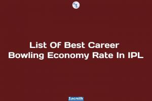 List Of Best Career Bowling Economy Rate In IPL