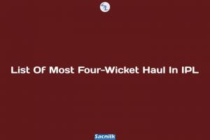 List Of Most Four-Wicket Haul In IPL