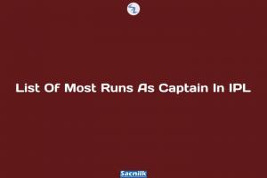 List Of Most Runs As Captain In IPL