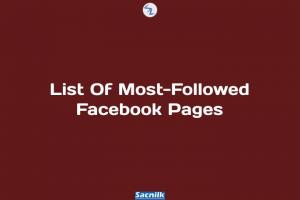 List Of Most-Followed Facebook Pages