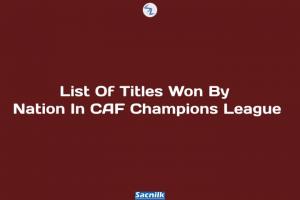List Of Titles Won By Nation In CAF Champions League
